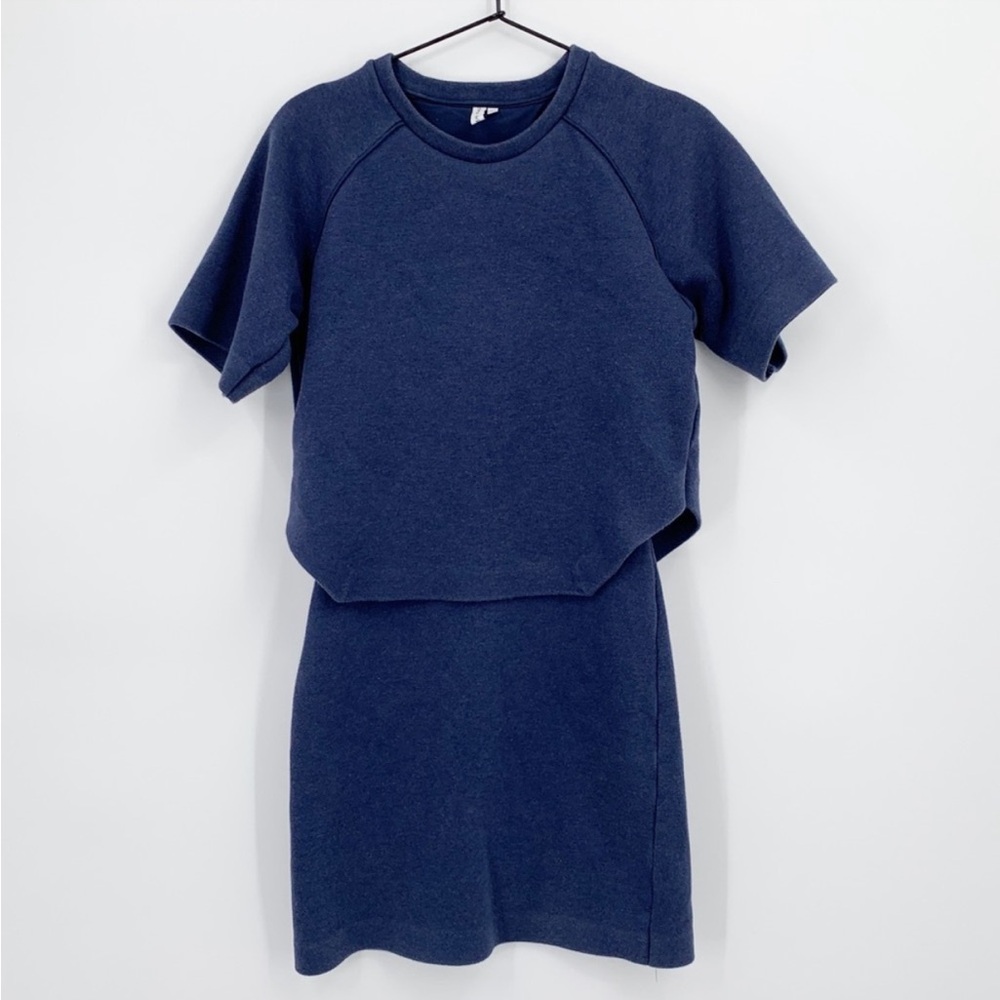 & OTHER STORIES NAVY FLEECE SWEATER SET